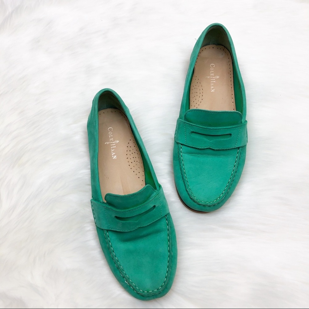 Cole Haan Green Loafers Shoes Size 6.5